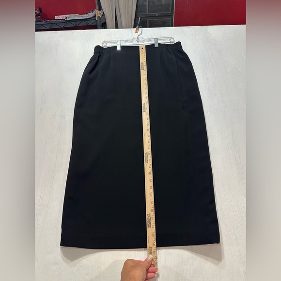 Vtg 80’s Daniela by Neicy’s Skirt Suit Black White Satin Rhinestone Lapel Sz 16 - Picture 14 of 14